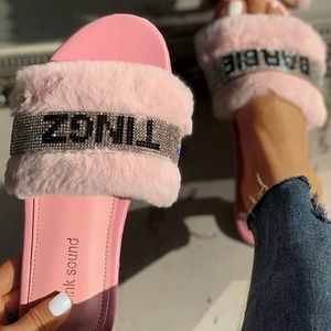 Barbie Tingz Fur Slippers